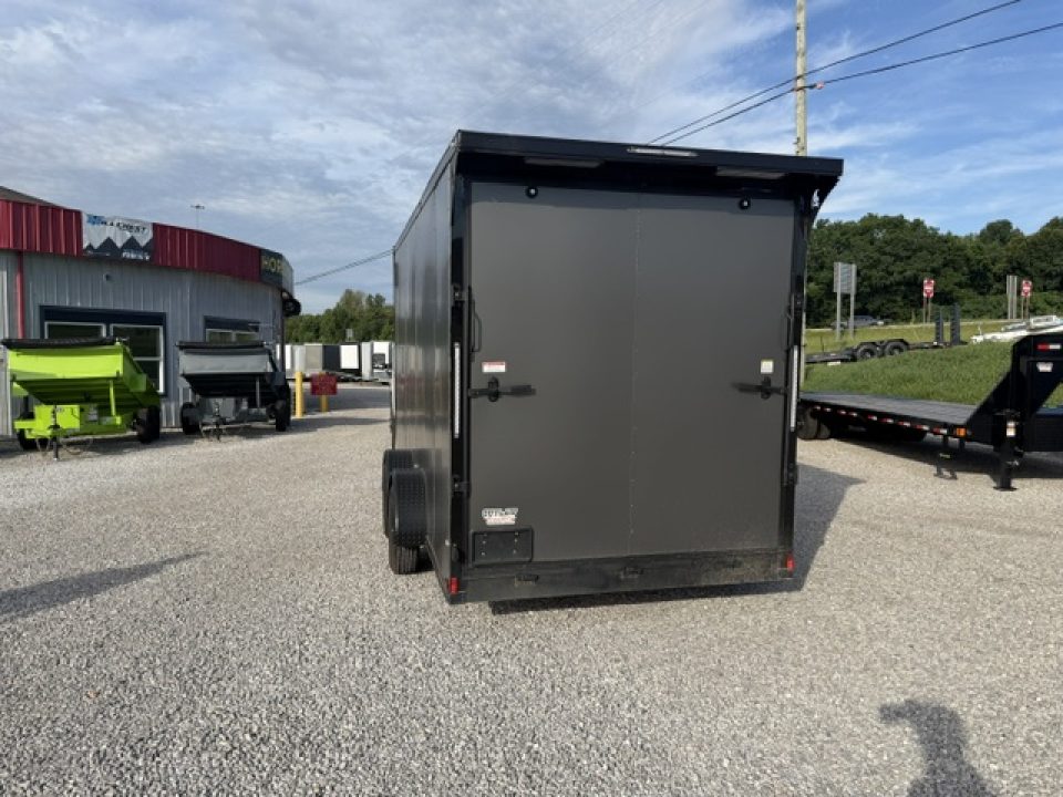 New Outlaw 7x16 7k Torsion Spread W/ Wing Charcoal/B/O- 7' 6" Interior Height