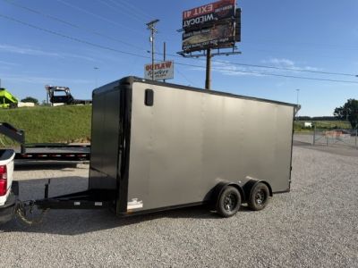 New Outlaw 7x16 7k Torsion Spread W/ Wing Charcoal/B/O- 7' 6  Interior Height