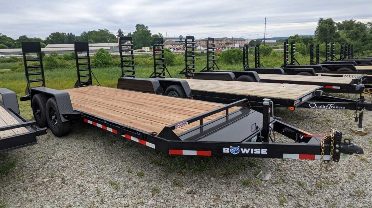 New 2027 BWise 18' Lo Pro Equipment Hauler w/ No Dove (6K AXLES)