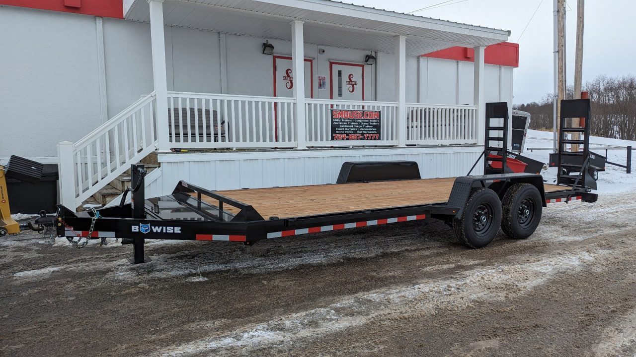 New 2027 BWise 18' Lo Pro Equipment Hauler w/ No Dove (6K AXLES)