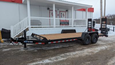 New 2027 BWise 18' Lo Pro Equipment Hauler w/ No Dove (6K AXLES)