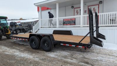 New 2027 BWise 18' Lo Pro Equipment Hauler w/ No Dove (6K AXLES)