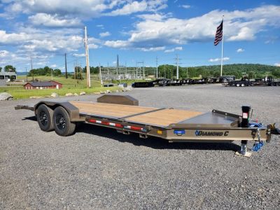 New 2026 Diamond C Trailers HDT207 Equipment Split Tilt Trailer / 15,500 GVWR / 82"x20'