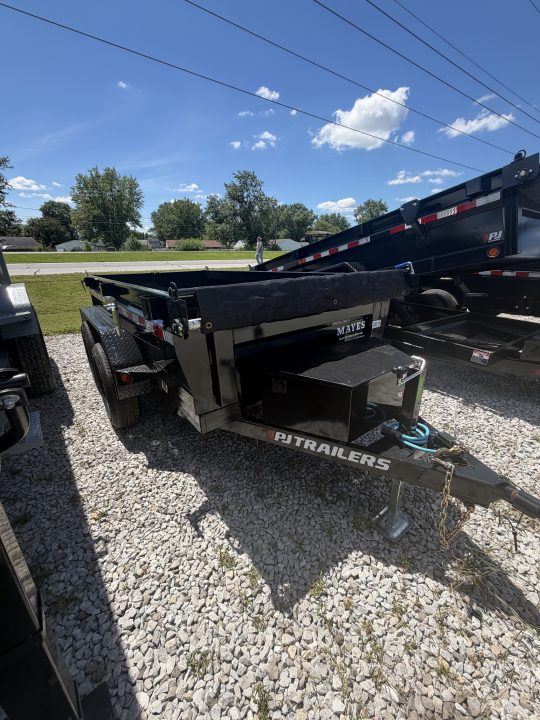 New 2026 PJ TRAILER DUMP D5101 60X10 TA 18" SIDES (GVW:9899) BLACK