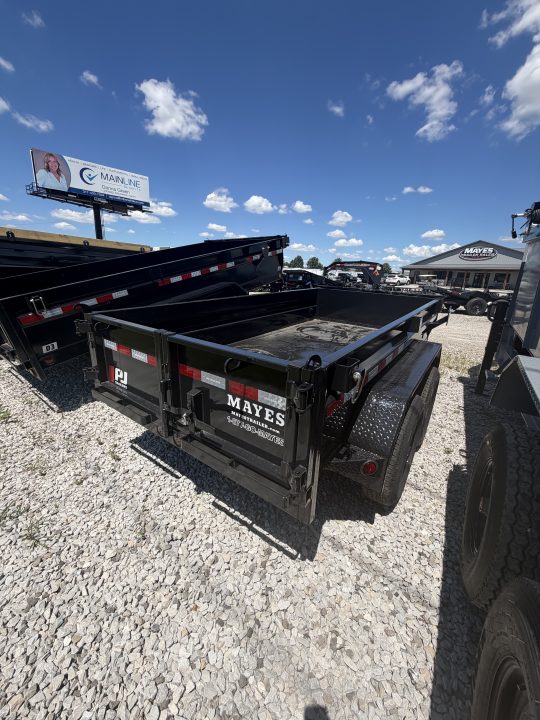 New 2026 PJ TRAILER DUMP D5101 60X10 TA 18" SIDES (GVW:9899) BLACK