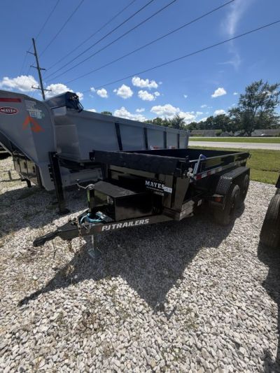 New 2026 PJ TRAILER DUMP D5101 60X10 TA 18" SIDES (GVW:9899) BLACK
