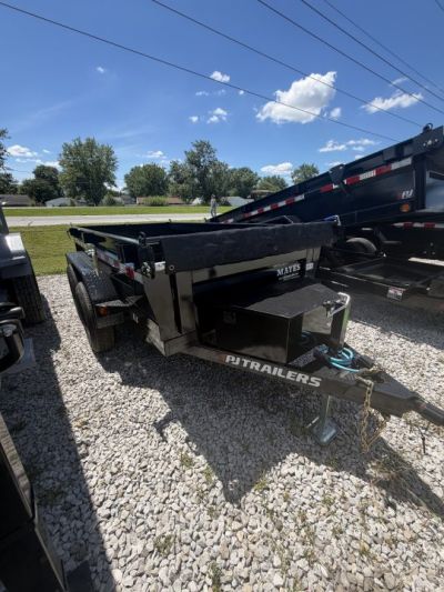 New 2026 PJ TRAILER DUMP D5101 60X10 TA 18" SIDES (GVW:9899) BLACK