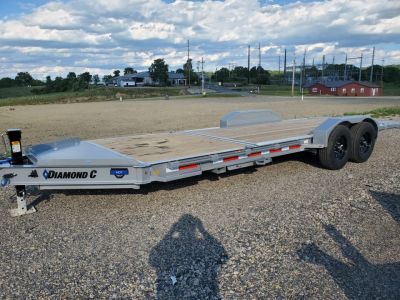 New 2026 Diamond C Trailers HDT207 Equipment Split Tilt Trailer / 15,500 GVWR / 82 x22'