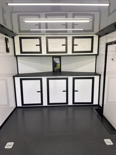 New 2026 8.5x28 Race Trailer -Finished Interior-7000LB Spread Torsion-Heavy Duty Ramp- Car/ Race Trailer