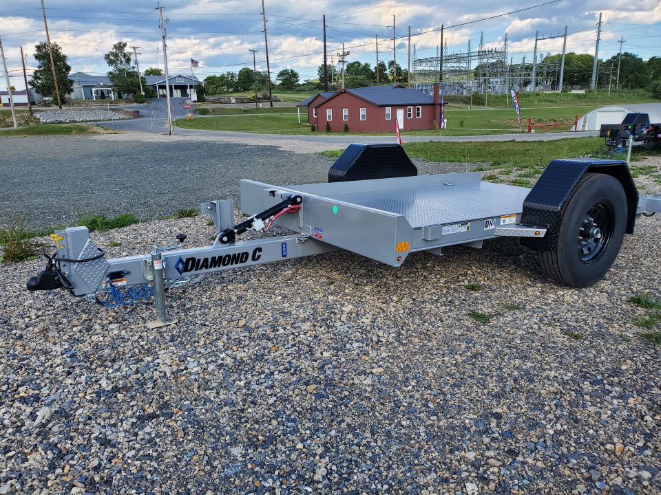New 2026 Diamond C Trailers DSA107 Tilt Trailer / 7000 GVWR / 77"X10'