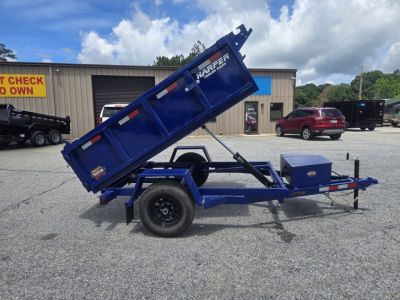 New 2026 PROSPECTOR 5X8 6K SINGLE AXLE DUMP TRAILER WITH 2' WALLS