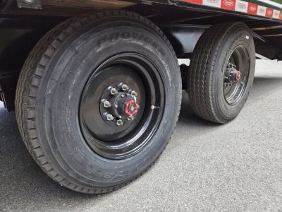 New 2026 Econoline 102X27 FOOT 10 TON EQUIPMENT TRAILER WITH 17.5 SUPER SINGLES WHEELS 16 PLY TIRES WOOD FILLED RAMPS HD Equipment Trailer