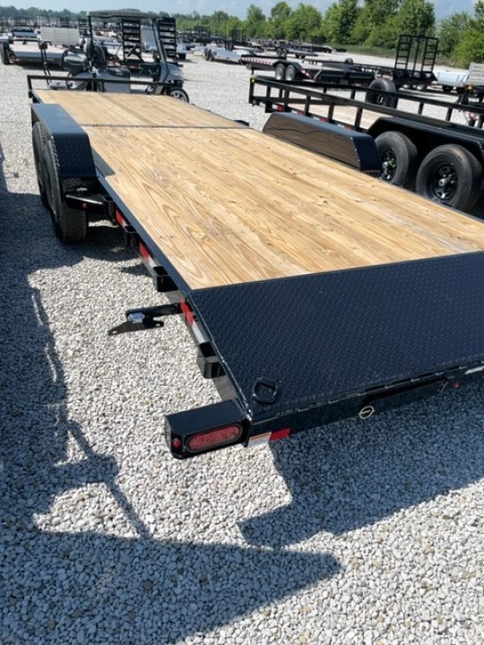 New 2026 Sure-Trac 7X24 (22+2) 10K C CHANNEL WOOD DECK Car Hauler