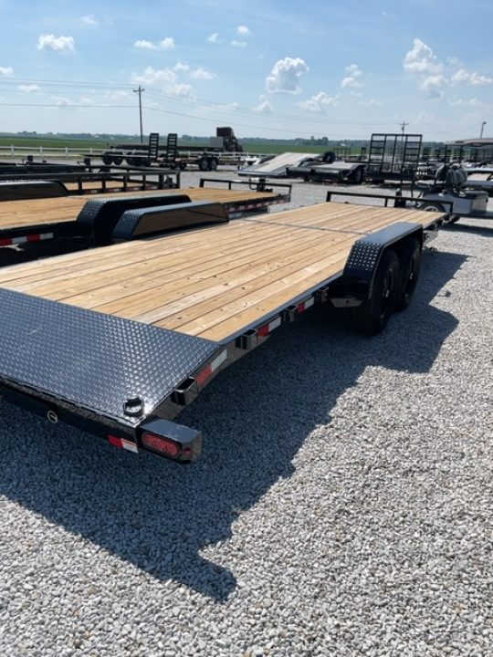 New 2026 Sure-Trac 7X24 (22+2) 10K C CHANNEL WOOD DECK Car Hauler
