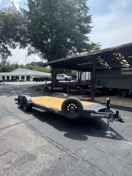 New 2027 Diamond C 18X83 Car Hauler, w/dove & ramps GTF235