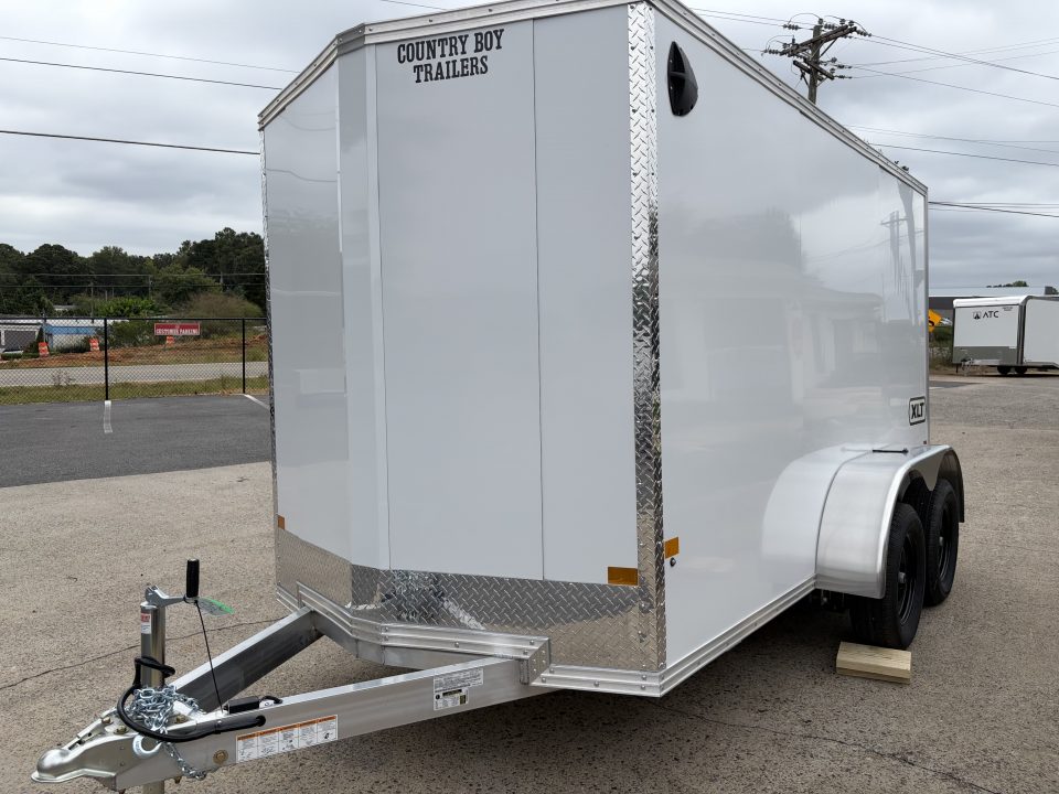 New 2027 ALCOM 6X12' Enclosed Trailer, 76" Height, 7K GVWR
