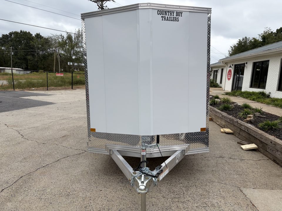 New 2027 ALCOM 6X12' Enclosed Trailer, 76" Height, 7K GVWR