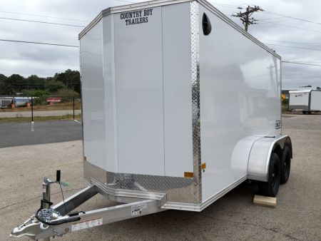 New 2027 ALCOM 6X12' Enclosed Trailer, 76" Height, 7K GVWR