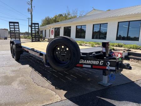 New 2027 Diamond C 80x20' Equipment, 24  Dove, Extra-Wide Flip Ramps LPX208S