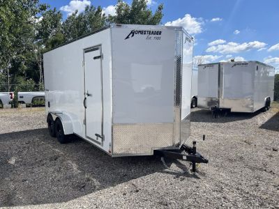 New 2027 Homesteader Trailer INTREPID 7 X 16 FT CARGO TRAILER BARN DOORS 7 FT INTERIOR