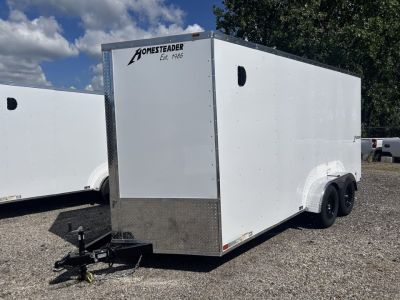 New 2027 Homesteader Trailer INTREPID 7 X 16 FT CARGO TRAILER BARN DOORS 7 FT INTERIOR