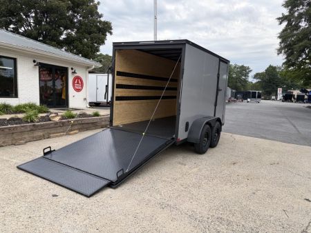 New 2027 Covered Wagon 6X12 Enclosed, 5200# Axles, Rubber Floor & E-Track