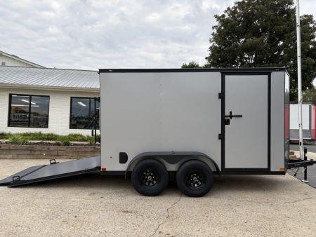New 2027 Covered Wagon 6X12 Enclosed, 5200# Axles, Rubber Floor & E-Track