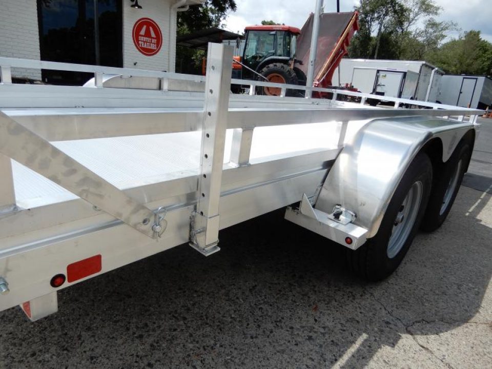 New 2027 Aluma 78x16' Utility, Bi-Fold Tailgate,7K GVWR 7816ESA-TA
