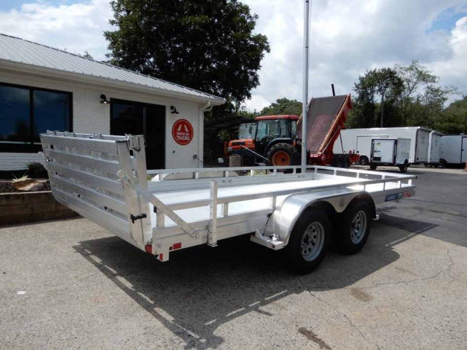 New 2027 Aluma 78x16' Utility, Bi-Fold Tailgate,7K GVWR 7816ESA-TA