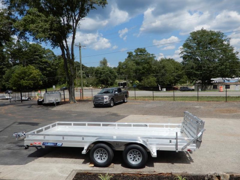 New 2027 Aluma 78x16' Utility, Bi-Fold Tailgate,7K GVWR 7816ESA-TA