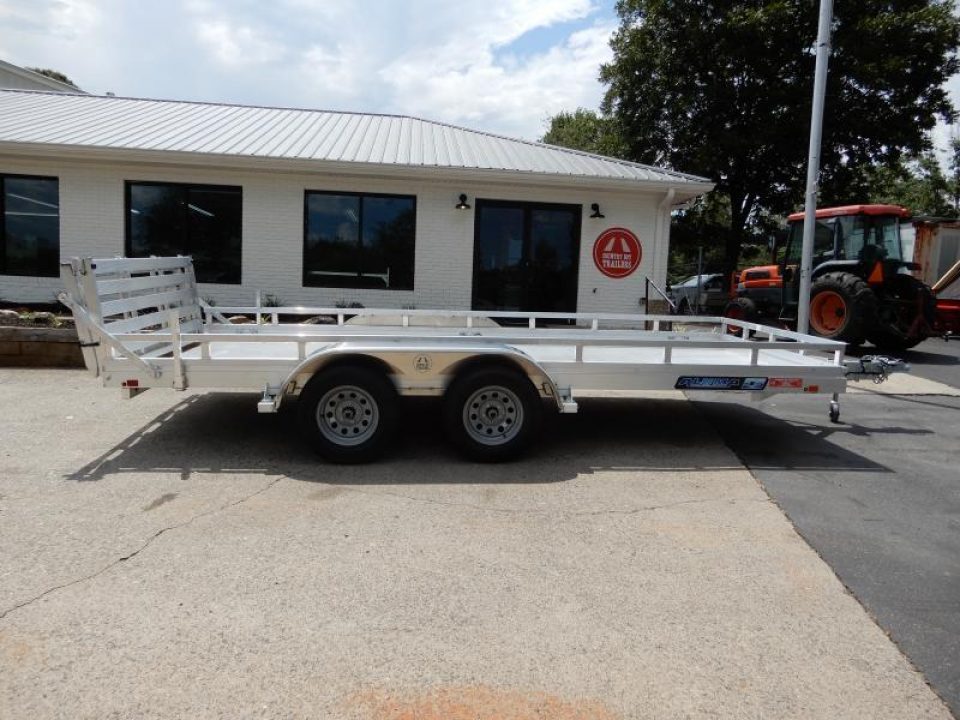 New 2027 Aluma 78x16' Utility, Bi-Fold Tailgate,7K GVWR 7816ESA-TA