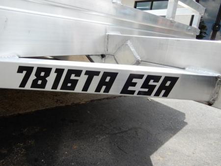 New 2027 Aluma 78x16' Utility, Bi-Fold Tailgate,7K GVWR 7816ESA-TA