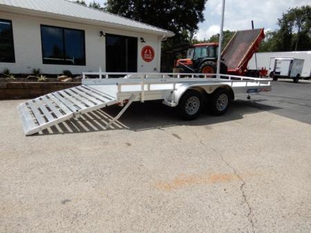 New 2027 Aluma 78x16' Utility, Bi-Fold Tailgate,7K GVWR 7816ESA-TA