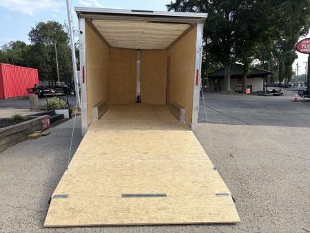 New 2027 ALCOM 7.5X16 Enclosed, 7' Height, Aluminum w/Translucent Roof