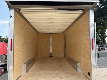 New 2027 ALCOM 7.5X16 Enclosed, 7' Height, Aluminum w/Translucent Roof