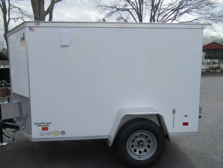 New 2027 Covered Wagon 5X8 Enclosed, 5' Height, Rear Double Doors