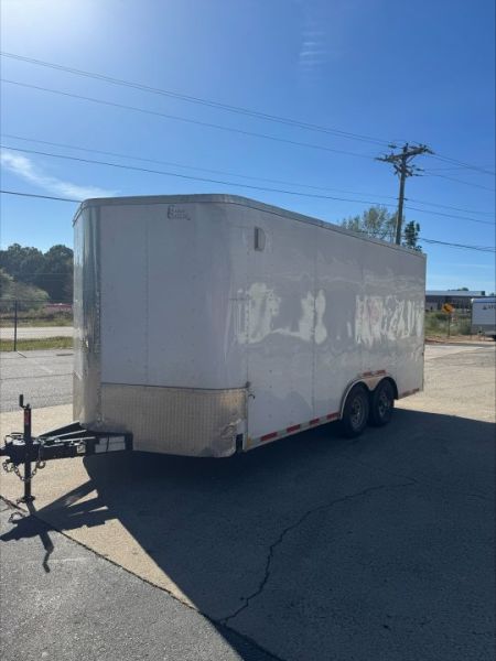 Used 2022 Cargo Craft 8.5x16 Enclosed, 7' Tall, 2-5200# Axles