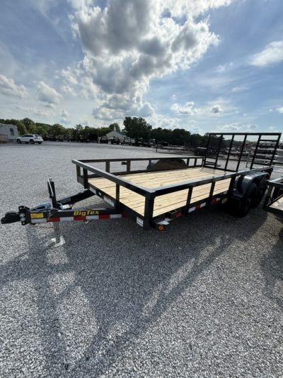 New 2026 Big Tex 10 PI 16’ Utility Trailer, GVWR 9990, HEAVY DUTY SPRING ASSIST RAMP GATE