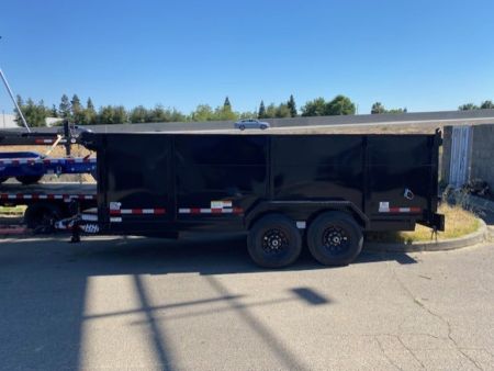 New 2026 H&H Trailers 7x16' Tandem Axle 14K Dump Trailer 4' Sides