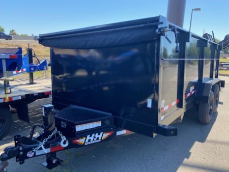 New 2026 H&H Trailers 7x16' Tandem Axle 14K Dump Trailer 4' Sides