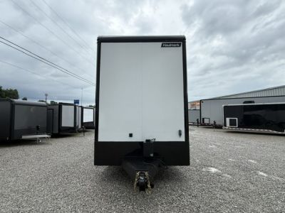 New Haulmark EDGE 8.5x30 Stacker 21K- White W/ Steel Frame, Black Lift & Recessed E-Track