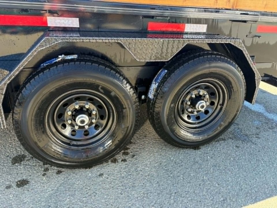 New DUMP NO SPREADER 2027 DOUBLE A ELP147-14 7X14 TANDEM AXLE 15400 GVWR TRAILER