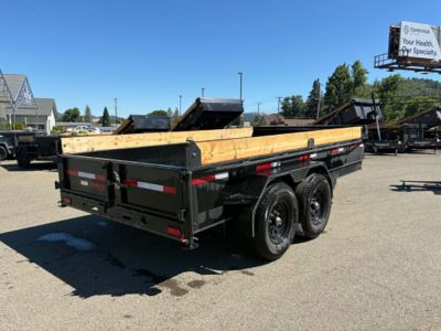 New DUMP NO SPREADER 2027 DOUBLE A ELP147-14 7X14 TANDEM AXLE 15400 GVWR TRAILER