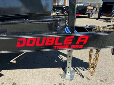 New DUMP NO SPREADER 2027 DOUBLE A ELP147-14 7X14 TANDEM AXLE 15400 GVWR TRAILER