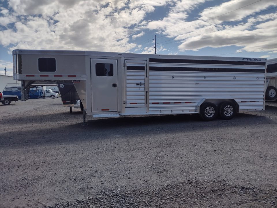 New 2026 Featherlite Trailers Model 8413 25' Stock / Stock Combo Trailer