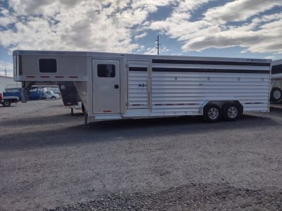 New 2026 Featherlite Trailers Model 8413 25' Stock / Stock Combo Trailer