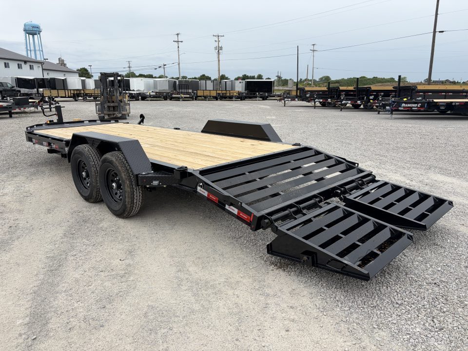 New 2026 Liberty LE14K83X17+3B8BAR (83" x 19' + 3') 15.4K Equipment Trailer w/ Mammoth Ramps