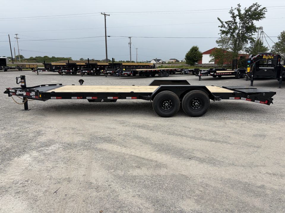 New 2026 Liberty LE14K83X17+3B8BAR (83" x 19' + 3') 15.4K Equipment Trailer w/ Mammoth Ramps