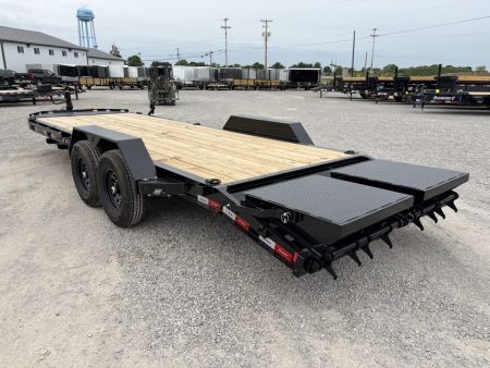 New 2026 Liberty LE14K83X17+3B8BAR (83" x 19' + 3') 15.4K Equipment Trailer w/ Mammoth Ramps