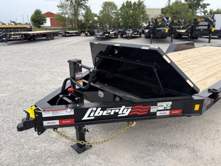 New 2026 Liberty LE14K83X17+3B8BAR (83" x 19' + 3') 15.4K Equipment Trailer w/ Mammoth Ramps